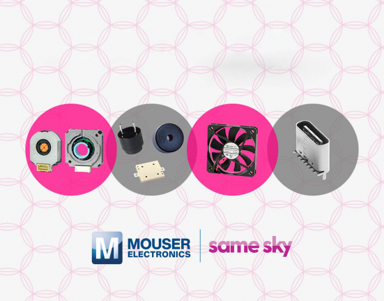 Mouser shipping components from Same Sky