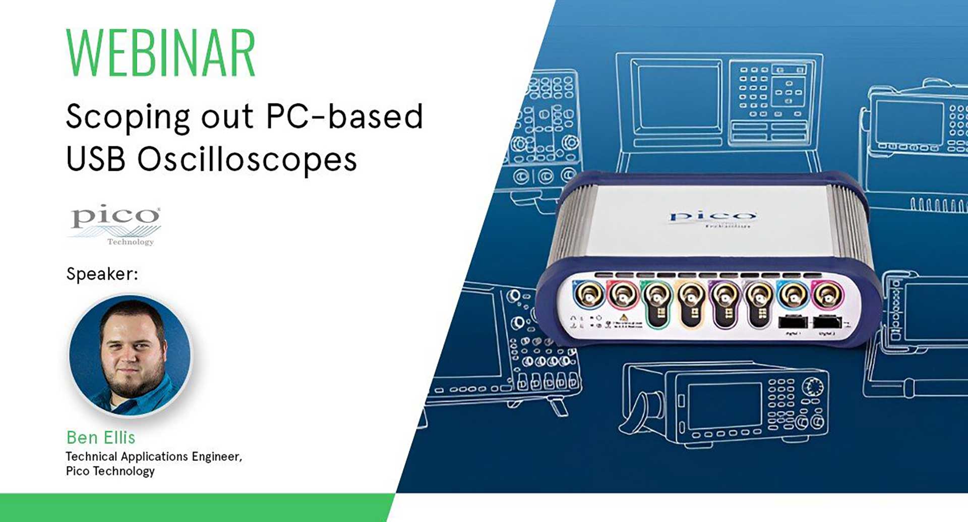 element14 webinar on PC-based USB oscilloscopes