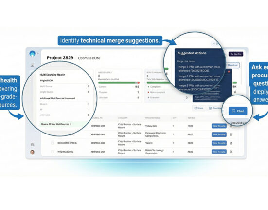 Agentic BOM engine for electronics manufacturing