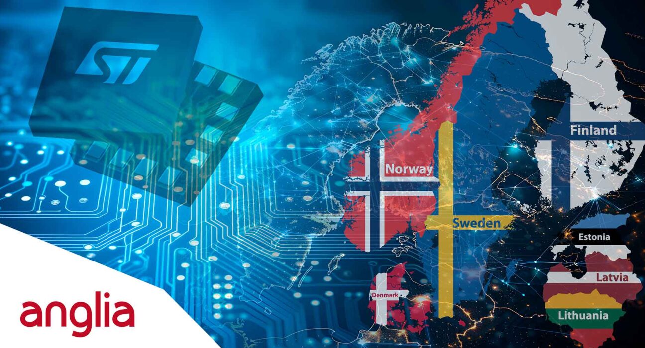 Anglia drives into Nordics, Baltics with STMicroelectronics