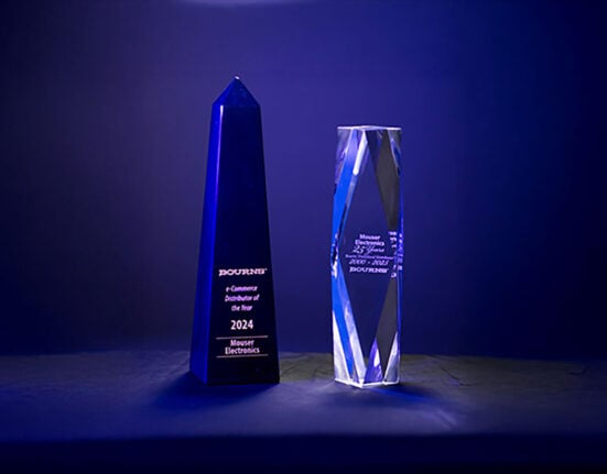 Mouser named Bourns e-Commerce Distributor of the Year