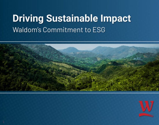 Waldom’s commitment to ESG