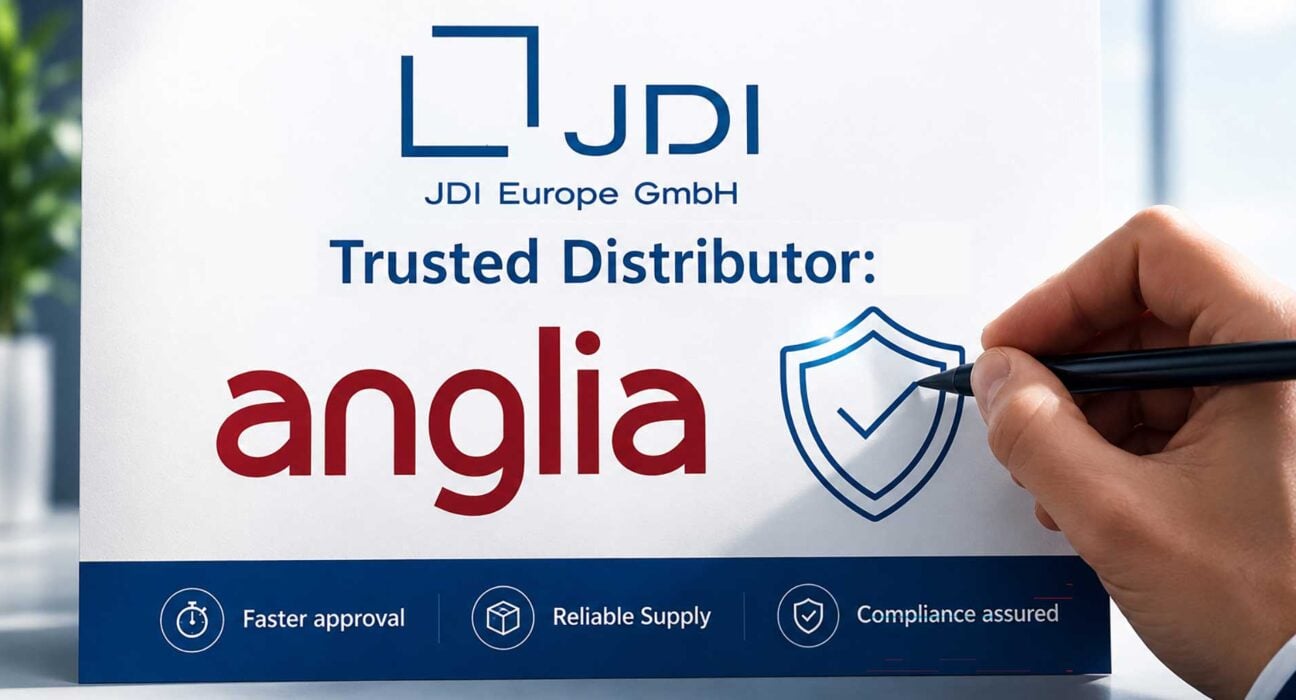 Anglia’s achieves Trusted Distributor status for JDI displays