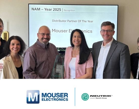 Mouser earns NEUTRIK America's top awards