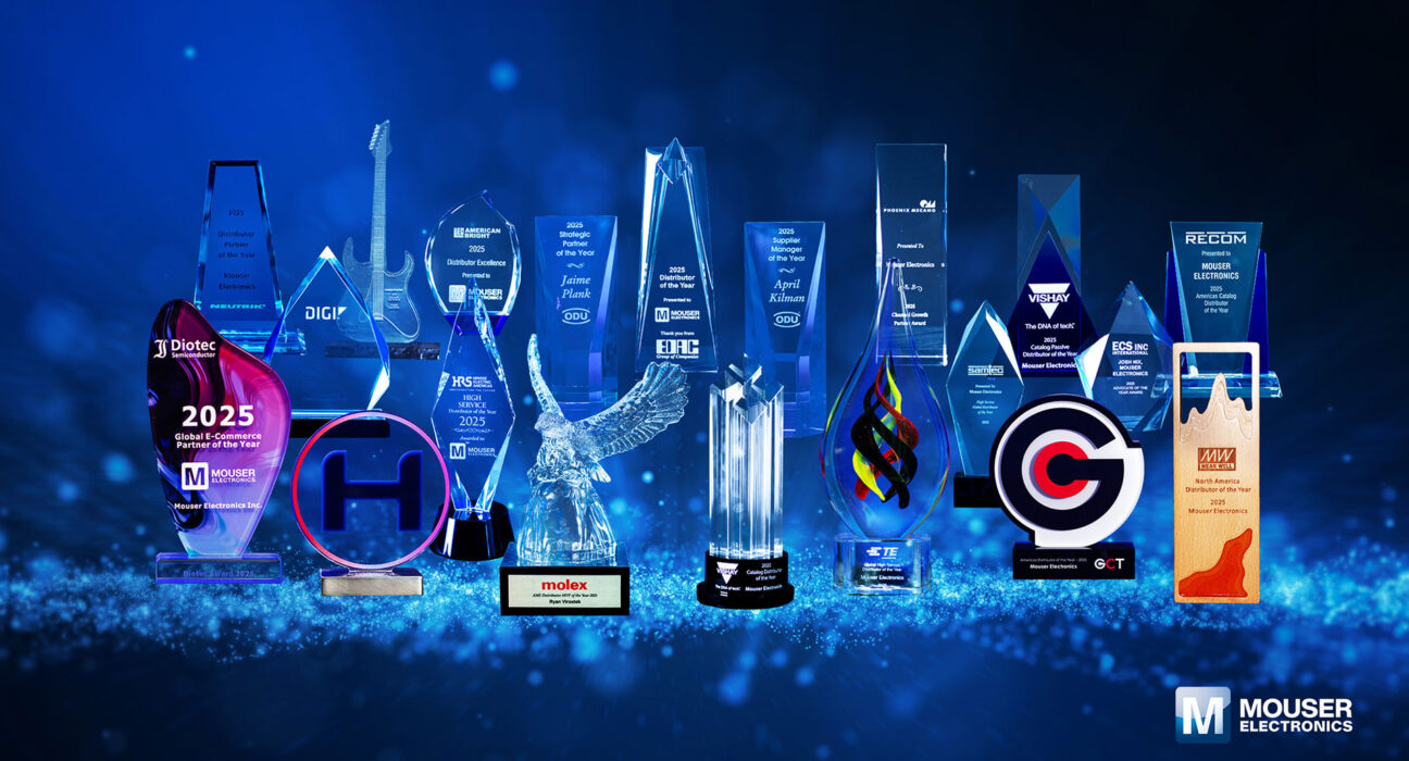 Mouser recognised for excellence in distribution